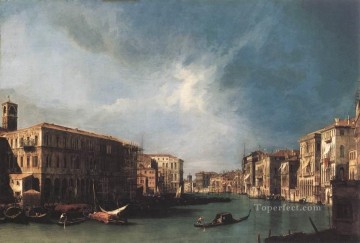 Canaletto Painting - The Grand Canal From Rialto Toward The North Canaletto